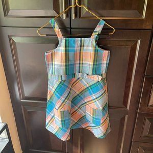 Girls Plaid Size 14 Brooks Brothers Sleeveless Dress